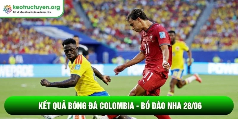 Kết quả bóng đá Colombia - Bồ Đào Nha 28/06